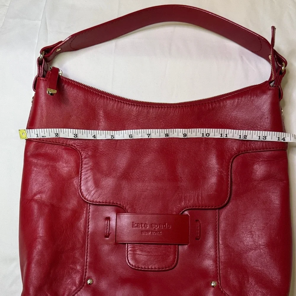 Kate Spade New York Red Leather Shoulder‎ Bag – Floral Lining